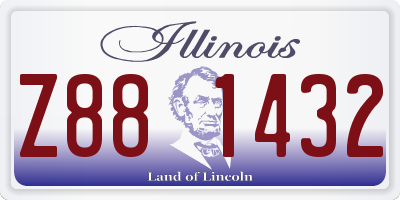 IL license plate Z881432