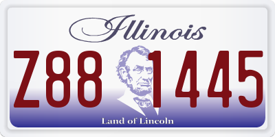 IL license plate Z881445