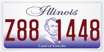IL license plate Z881448
