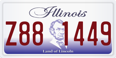 IL license plate Z881449
