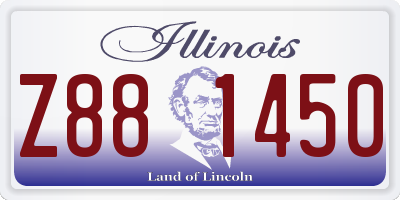 IL license plate Z881450
