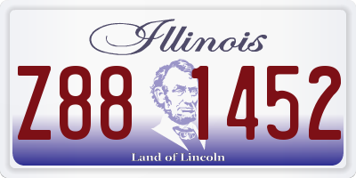 IL license plate Z881452