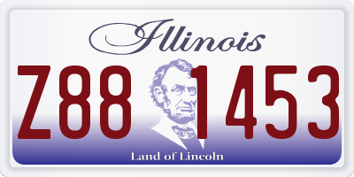 IL license plate Z881453