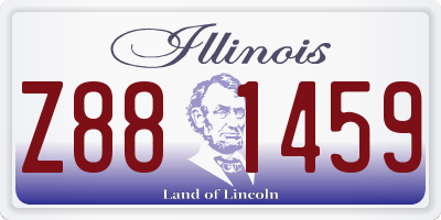 IL license plate Z881459