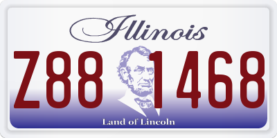IL license plate Z881468