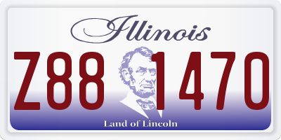 IL license plate Z881470