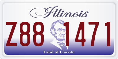 IL license plate Z881471