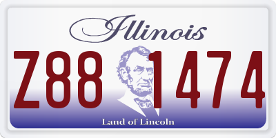 IL license plate Z881474