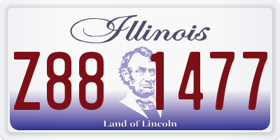 IL license plate Z881477