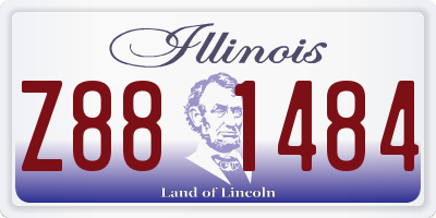 IL license plate Z881484
