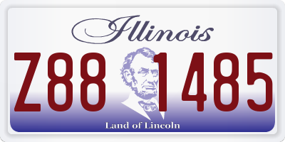 IL license plate Z881485
