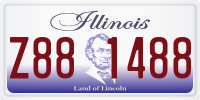IL license plate Z881488