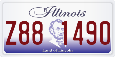 IL license plate Z881490