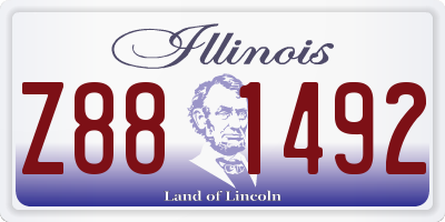 IL license plate Z881492