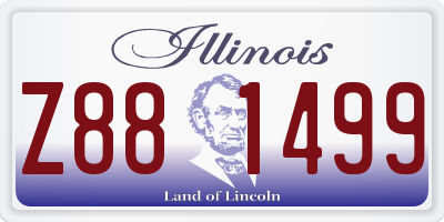 IL license plate Z881499