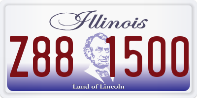 IL license plate Z881500