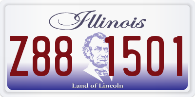 IL license plate Z881501