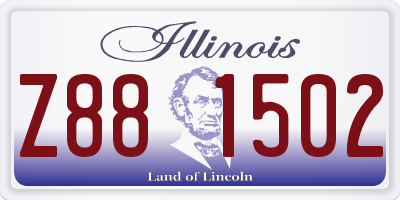 IL license plate Z881502