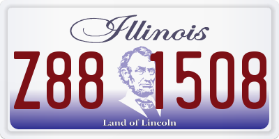 IL license plate Z881508