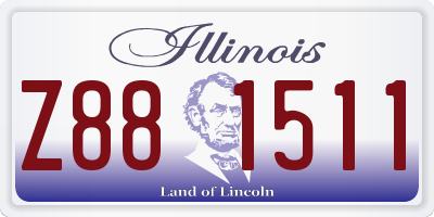 IL license plate Z881511