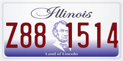 IL license plate Z881514