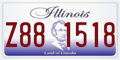 IL license plate Z881518