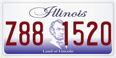 IL license plate Z881520