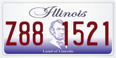 IL license plate Z881521