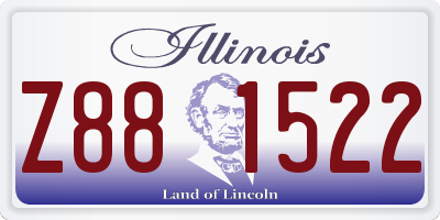 IL license plate Z881522