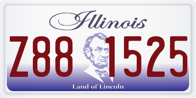 IL license plate Z881525