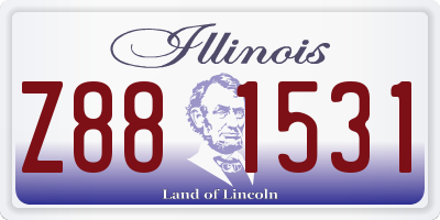 IL license plate Z881531