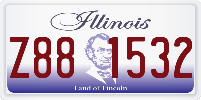 IL license plate Z881532