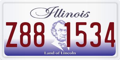IL license plate Z881534