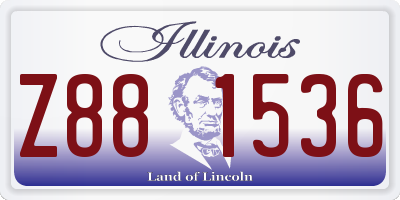 IL license plate Z881536