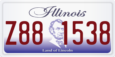 IL license plate Z881538
