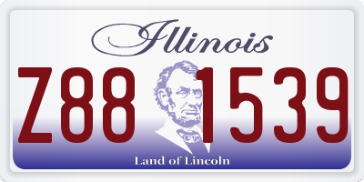 IL license plate Z881539