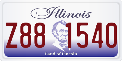 IL license plate Z881540