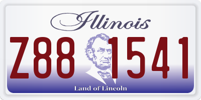 IL license plate Z881541