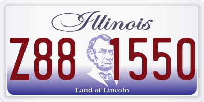 IL license plate Z881550