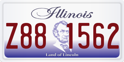 IL license plate Z881562