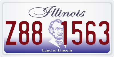 IL license plate Z881563