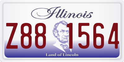 IL license plate Z881564