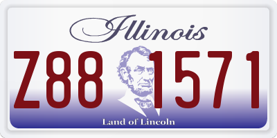 IL license plate Z881571