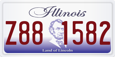 IL license plate Z881582