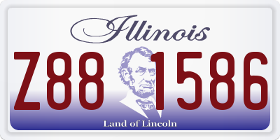 IL license plate Z881586
