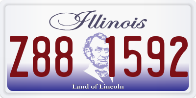 IL license plate Z881592