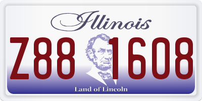 IL license plate Z881608