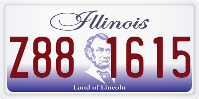 IL license plate Z881615