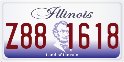 IL license plate Z881618
