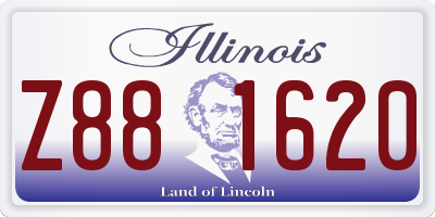 IL license plate Z881620
